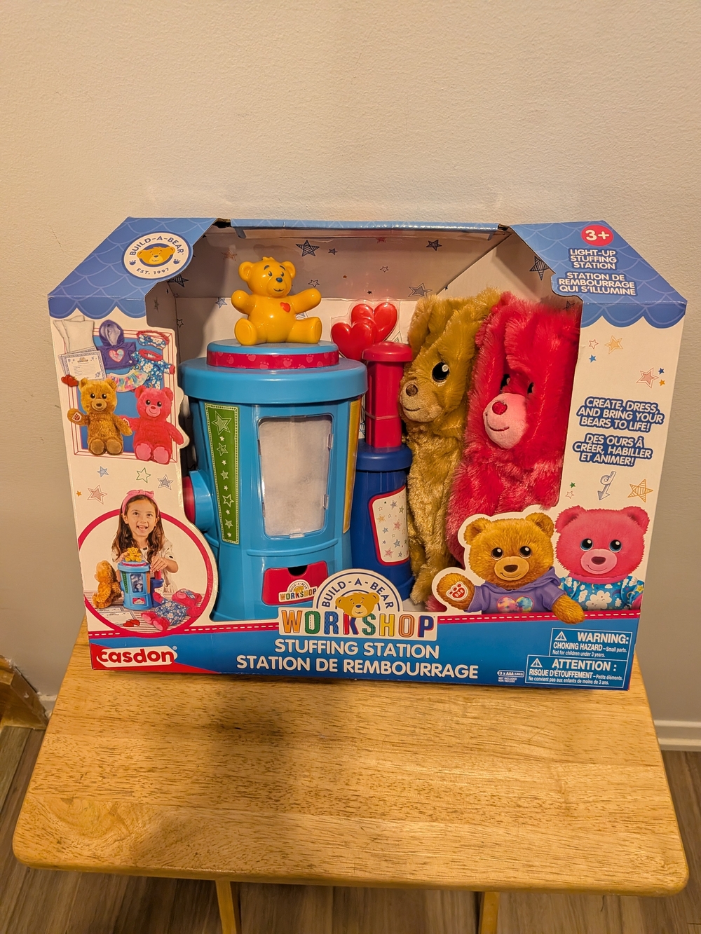 Build-A-Bear Workshop Stuffing Station Toy - Blue with Red Accents